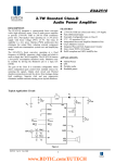 EUA2510  2.7W Boosted Class-D Audio Power Amplifier