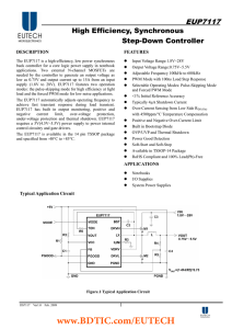 EUP7117  High Efficiency, Synchronous Step-Down Controller