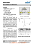 MA4AGSW1A SPST Non-Reflective AlGaAs PIN Diode Switch  FEATURES