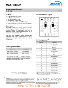MAAT-010521 Voltage Variable Attenuator 5 - 45 GHz