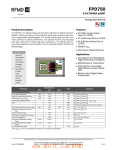 FPD750 0.5W POWER pHEMT Features Product Description