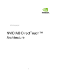 NVIDIA® DirectTouch™ Architecture  Whitepaper