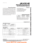 Evaluate: MAX1286/MAX1288/MAX1086/MAX1088 MAX1286 Evaluation Kit and Evaluation System General Description