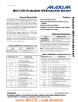 Evaluate: MAX1316–MAX1327 MAX1320 Evaluation Kit/Evaluation System General Description Features