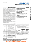 Evaluates:  MAX3535E MAX3535E Evaluation Kit General Description Features
