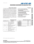 Evaluate:  MAX9060–MAX9065 MAX9060–MAX9065 Evaluation Kits General Description Features