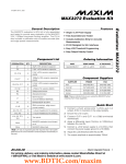 Evaluates: MAX3272 MAX3272 Evaluation Kit General Description Features