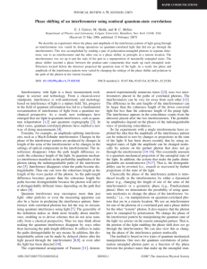 Phase Shifting of an Interferometer using Nonlocal Quantum-State Correlations