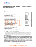 BDTIC Programmable True power on sensor TLE4983C-HTN E6747 Data Sheet Version 1.1