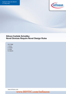 BDTIC www.BDTIC.com/infineon Silicon Carbide Schottky: Novel Devices Require Novel Design Rules