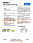 PX3515 Sychronous Rectified Buck MOSFET Driver IC Applications Description