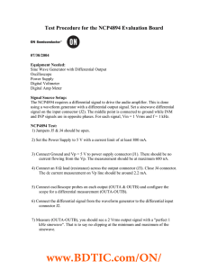 Test Procedure for the NCP4894 Evaluation Board