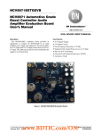 NCV8871BSTGEVB NCV8871 Automotive Grade Boost Controller Audio Amplifier Evaluation Board