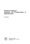 Palladium-Catalyzed Synthesis and Transformation of Organoboranes