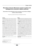Biomarkers of chronic inflammatory reaction in patients with