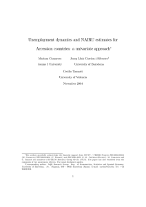 Unemployment dynamics and NAIRU estimates for Accession countries: a univariate approach