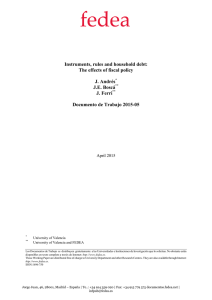 Instruments, rules and household debt: The effects of fiscal policy J. Andrés
