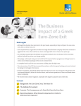 The Business Impact of a Greek Euro-Zone Exit Risk Insights