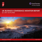 UK BUSINESS CONFIDENCE MONITOR REPORT Q1 2013 SCOTLAND BUSINESS WITH CONFIDENCE icaew.com/bcm