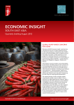 economic insight SOUTH EAST ASIA Quarterly briefing August 2012 gLoBaL sLumP raises concerns