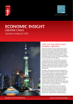 economic insight GREATER CHINA Quarterly briefing Q1 2013 china Flies high aBoVe gloBal