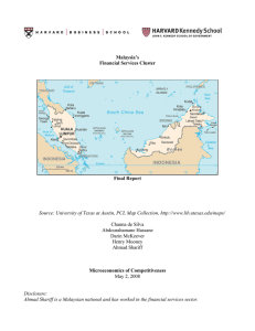 Malaysia’s  Final Report Microeconomics of Competitiveness