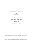 DOES THE CURRENT ACCOUNT MATTER?* By Sebastian Edwards University of California, Los Angeles