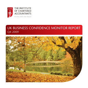 UK BUSINESS CONFIDENCE MONITOR REPORT Q4 2009