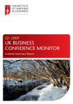 UK BUSINESS CONFIDENCE MONITOR Q1 2009 Scotland Summary Report