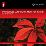 UK BUSINESS CONFIDENCE MONITOR REPORT Q3 2010 WALES INSPIRING CONFIDENCE icaew.com/bcm