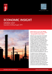 economic insight mIDDlE EaST Quarterly briefing august 2011 mixed picture across the middle