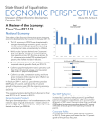 ECONOMIC PERSPECTIVE State Board of Equalization A Review of the Economy: