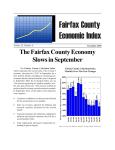 Fairfax County Economic Index The Fairfax County Economy Slows in September