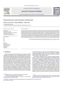 Journal of Financial Stability Financial stress and economic contractions Roberto Cardarelli