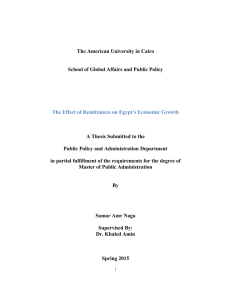The American University in Cairo  A Thesis Submitted to the