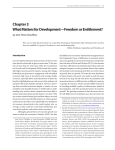 Chapter 3 What Matters for Development—Freedom or Entitlement? by Jean-Pierre Chauffour