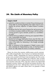 24. The Limits of Monetary Policy