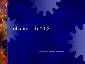 Inflation  ch 13.2