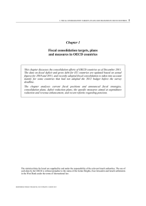 Chapter 1  Fiscal consolidation targets, plans and measures in OECD countries