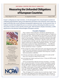 Measuring the Unfunded Obligations of European Countries