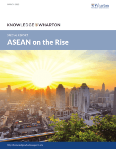 ASEAN on the Rise SPECIAL REPORT  MARCH 2015