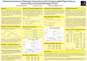 Statistical Analysis of Strategic Interactions with Unobservable Player Actions: