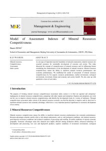 Management &amp; Engineering Model of Assessment
