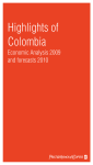 Highlights of Colombia Economic Analysis 2009 and forecasts 2010