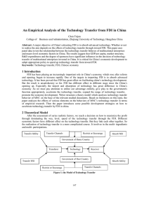 An Empirical Analysis of the Technology Transfer from FDI in...