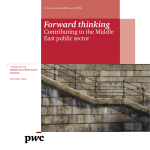 Forward thinking Contributing to the Middle East public sector A publication by