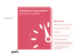 Trendsetter barometer® 20 years at a glance What’s inside: