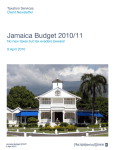 Jamaica Budget 2010/11   