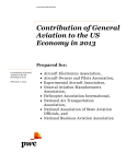 Contribution of General Aviation to the US Economy in 2013