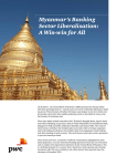 Myanmar’s Banking Sector Liberalisation: A Win-win for All